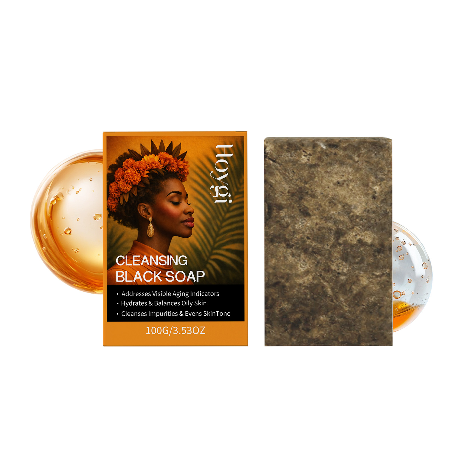Soap Making Fragrance Oil - Hoygi Cleansing Black Soap Bar, 100G