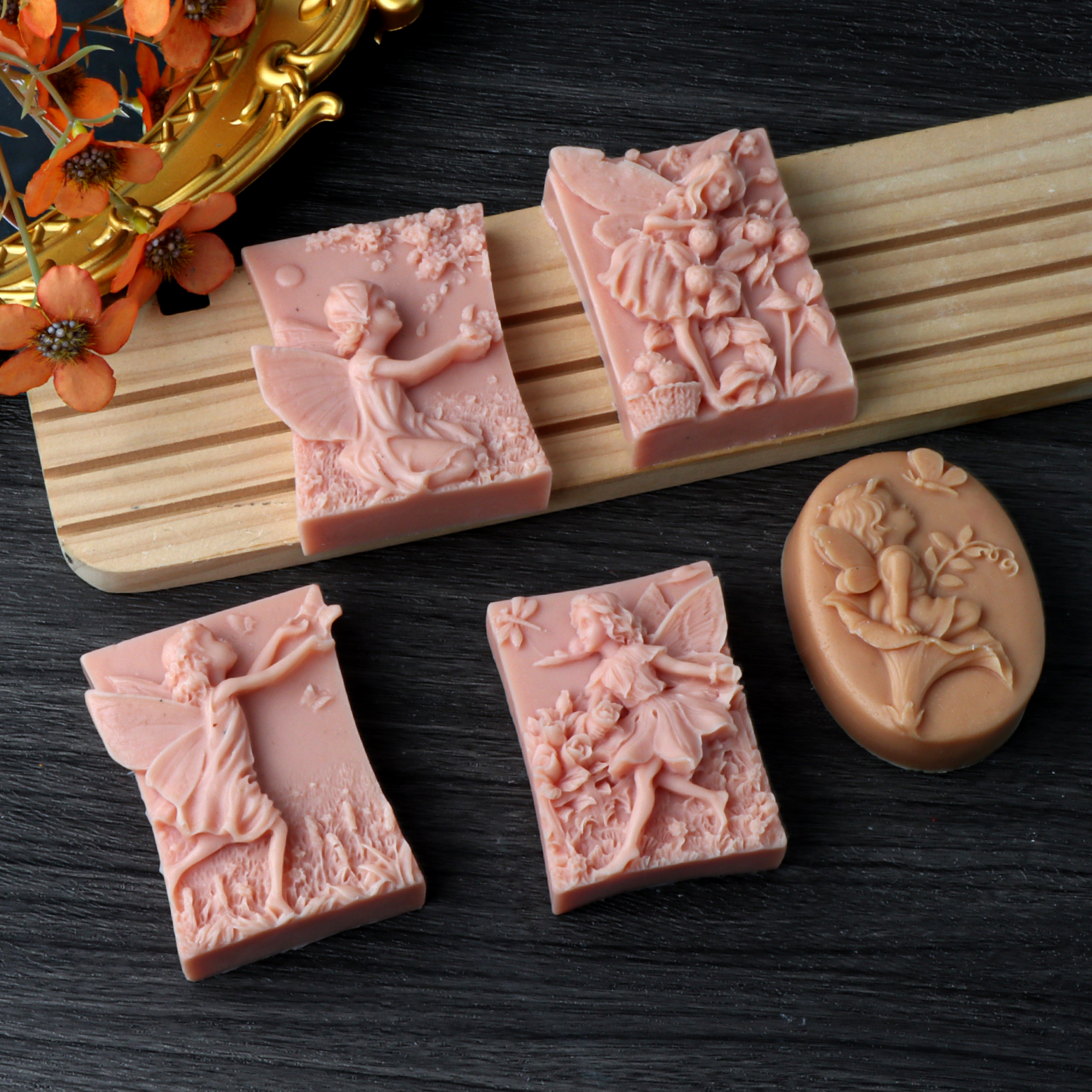 Soap Making Home - Flower Fairy Silicone Soap Mold DIY