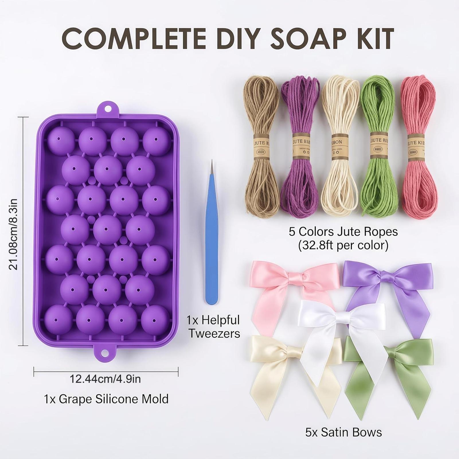 DIY Soap Making Kit Grape Soap - Soap Making Home avaliação e preço