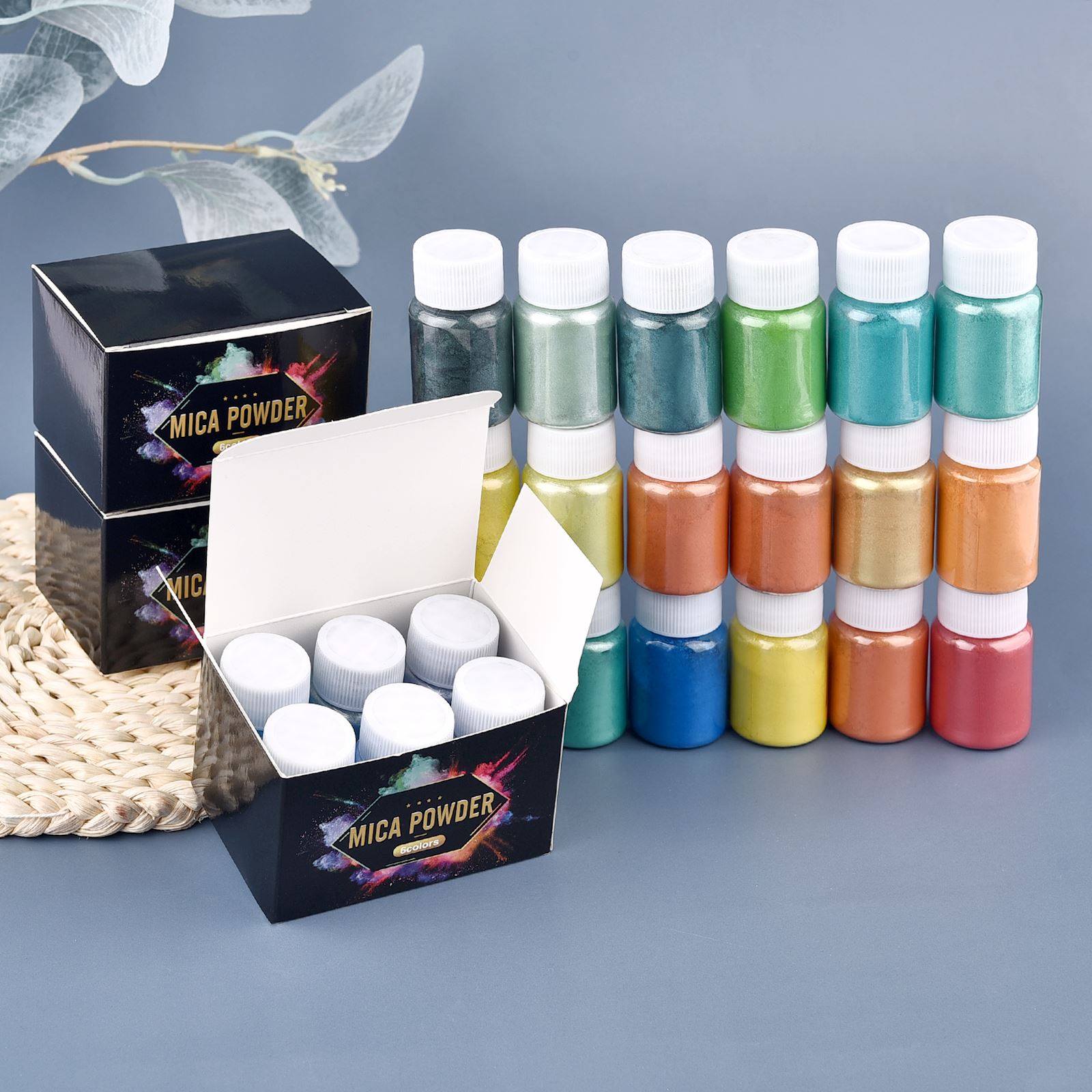 6Color/ Box Epoxy Mica Powder  - Soap Making Book avaliação e preço