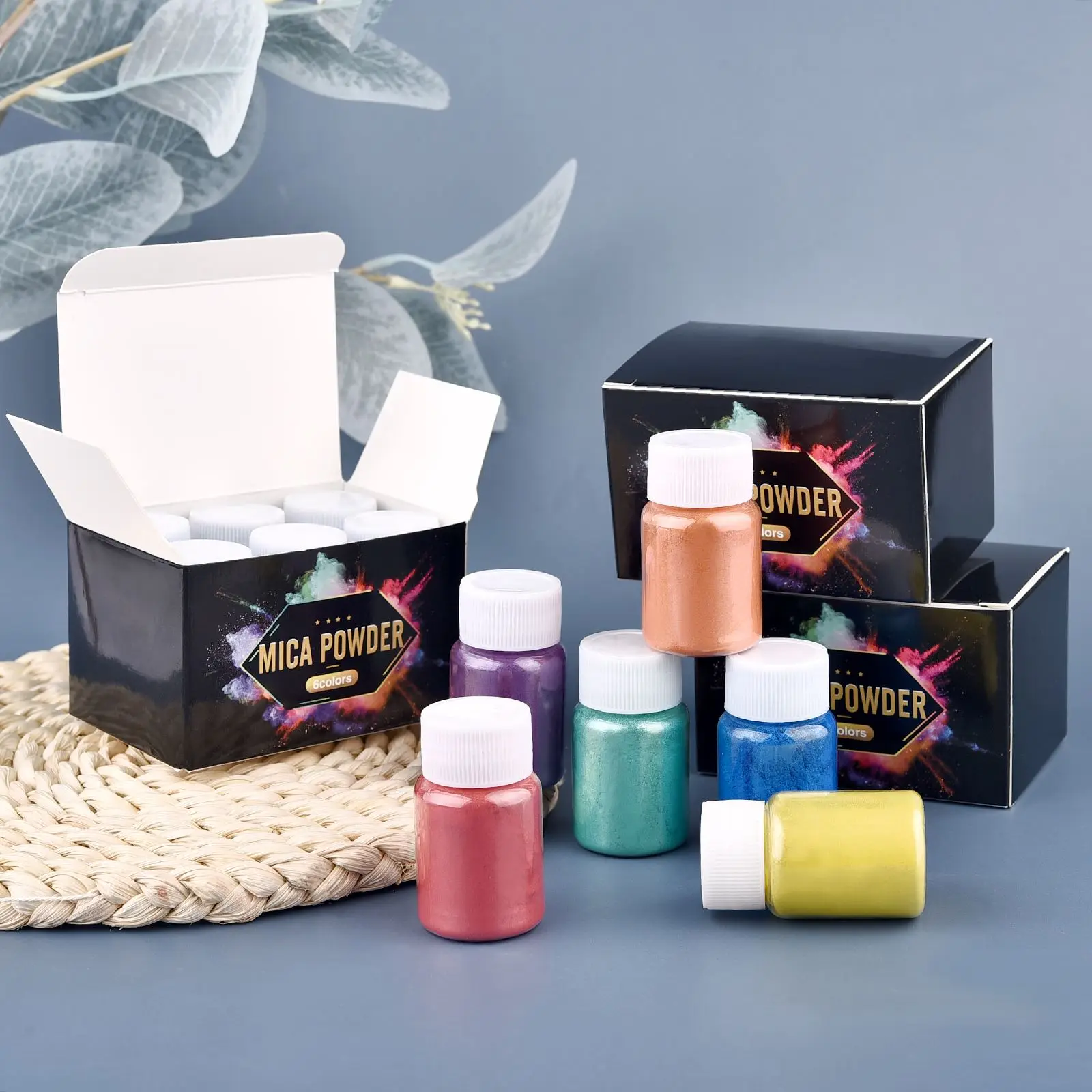6Color/ Box Epoxy Mica Powder  - Soap Making Book avaliação e preço