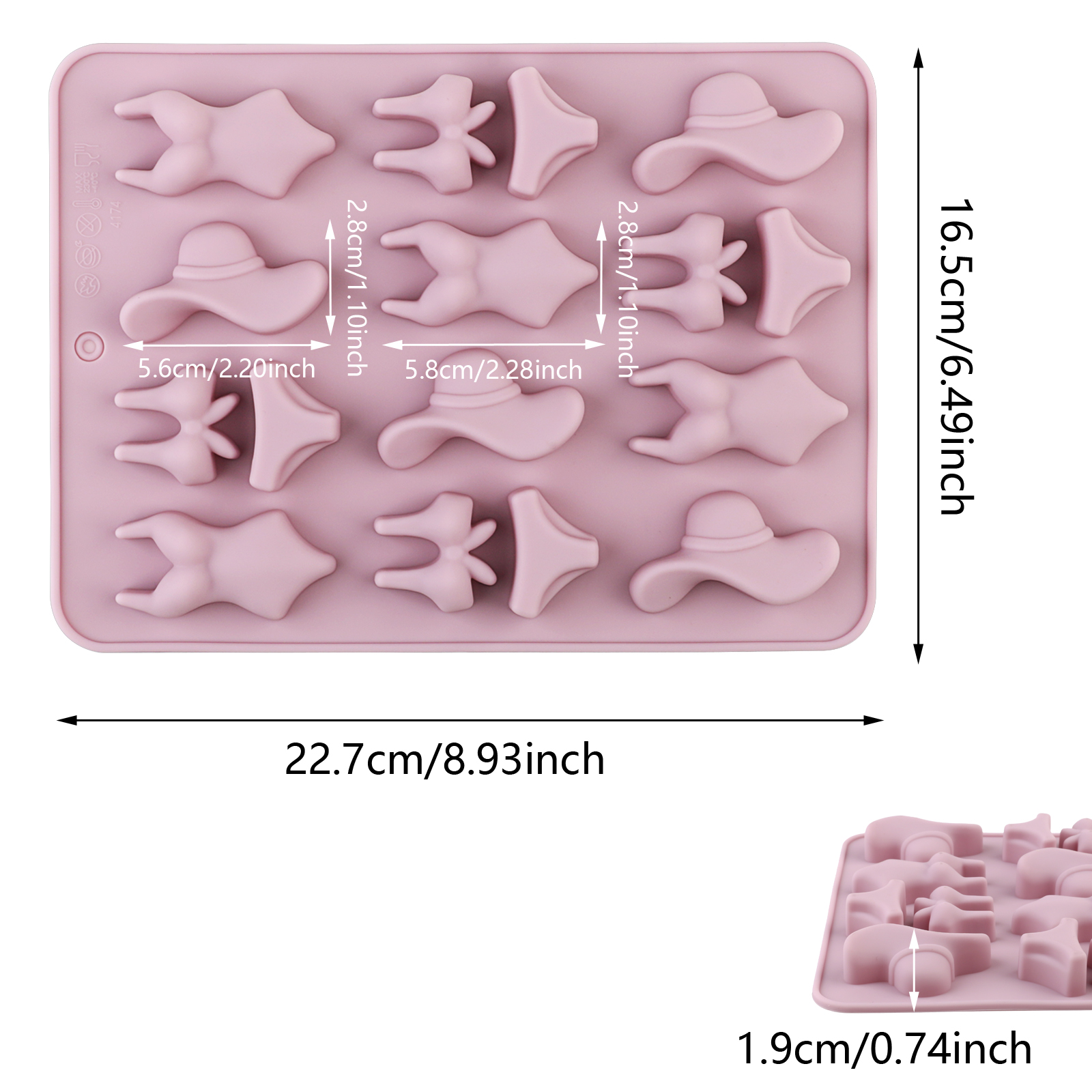 A Summer-Themed Beach Bikini M - Soap Making Gloves avaliação e preço