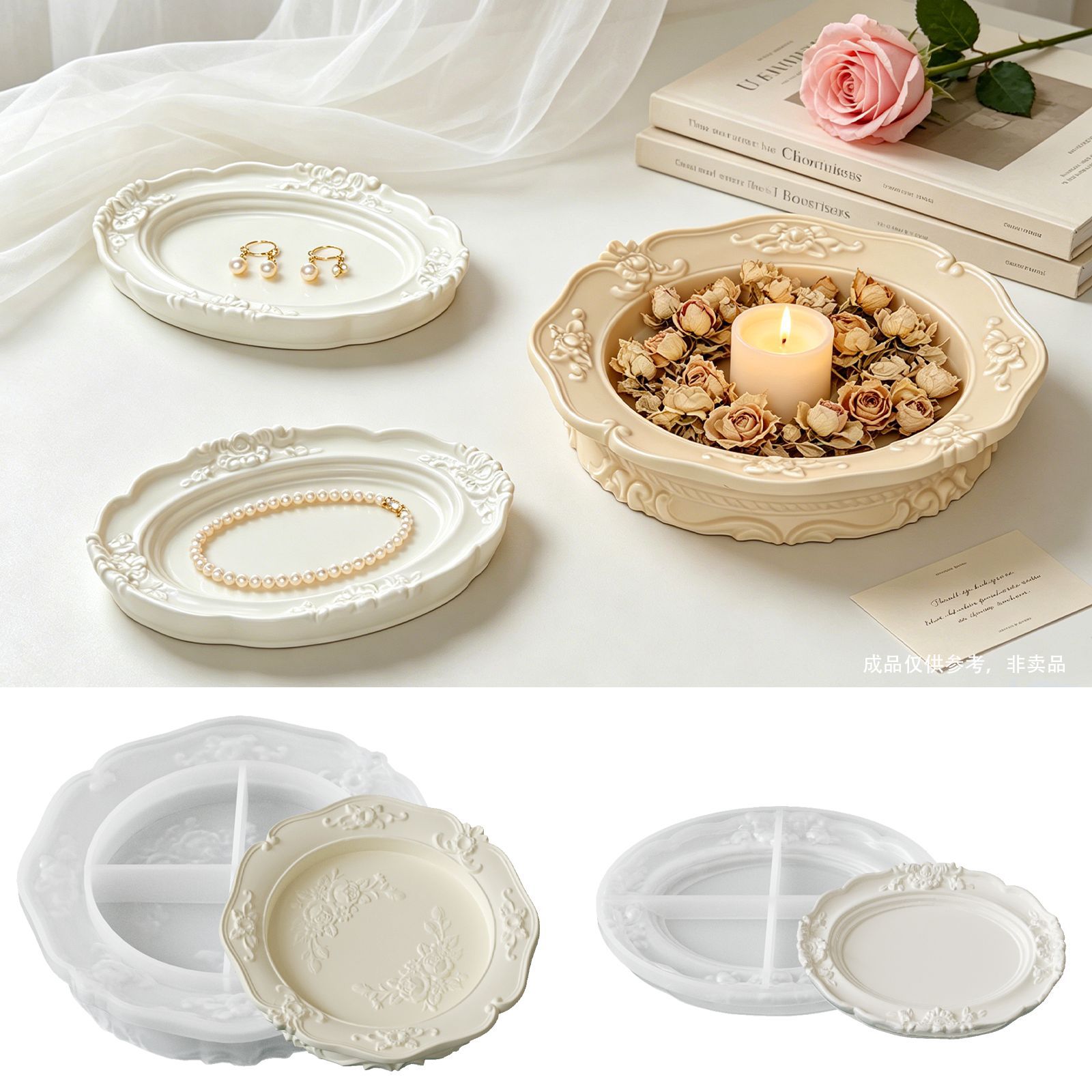 Elegant Vintage Baroque Lace S - Soap Making Gloves avaliação e preço