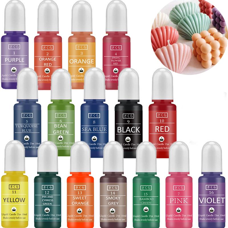 10ml/Bottle Candle Wax Pigment - Soap Making Liquid avaliação e preço