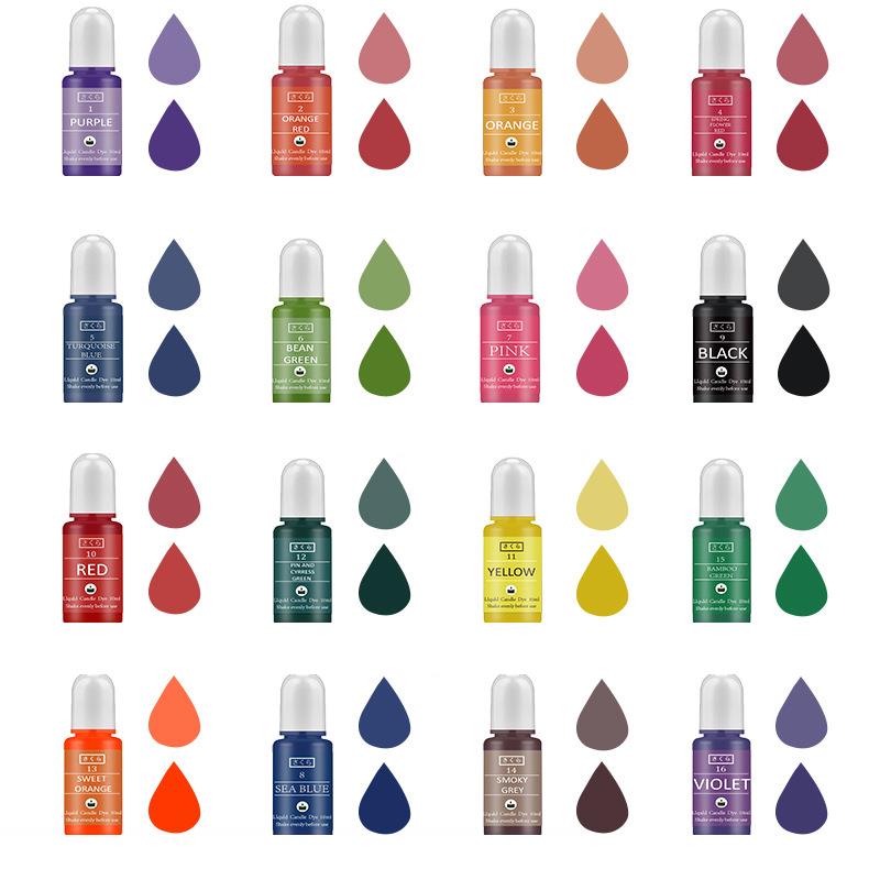 10ml/Bottle Candle Wax Pigment - Soap Making Liquid avaliação e preço