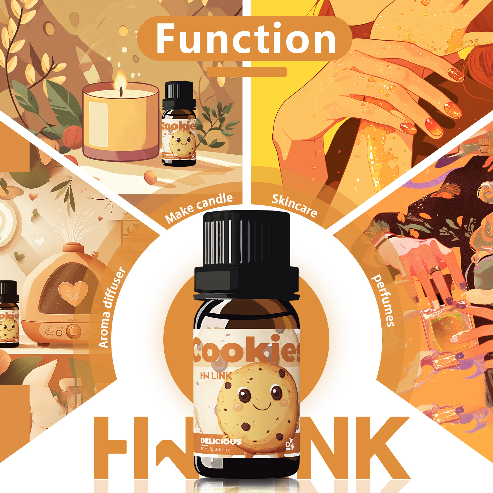 10ml Cookies Essential Oils Pe - Soap Making Fragrance Oil avaliação e preço