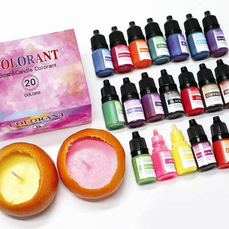 20 colors Candle Wax Pigment L - Soap Making Liquid avaliação e preço