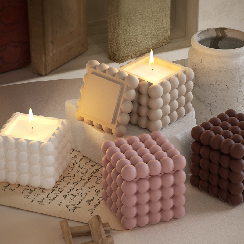 DIY 3D Bubble Cube Candle Sili - Soap Making Book avaliação e preço