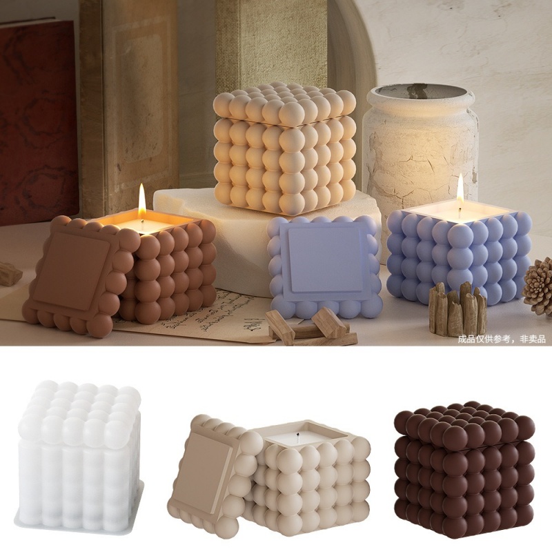 DIY 3D Bubble Cube Candle Sili - Soap Making Book avaliação e preço