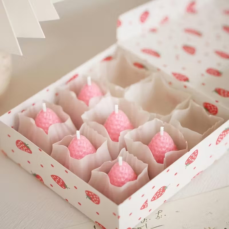 Strawberry Silicone Candle Mol - Soap Making Gloves avaliação e preço