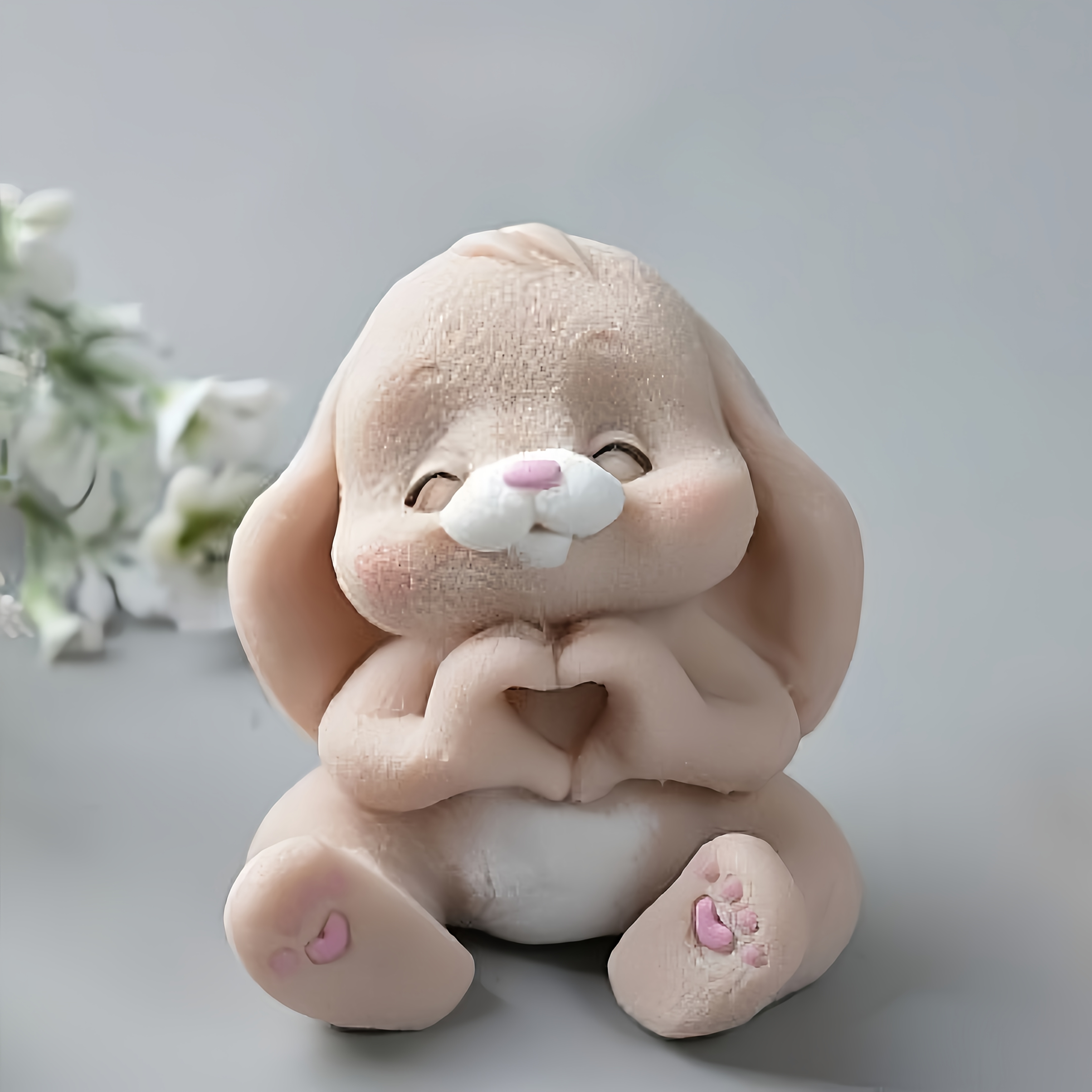 1pc Adorable Rabbit Resin Sili - Soap Making Gloves avaliação e preço