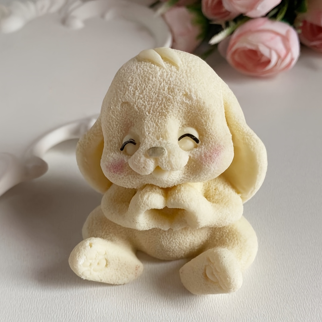 1pc Adorable Rabbit Resin Sili - Soap Making Gloves avaliação e preço