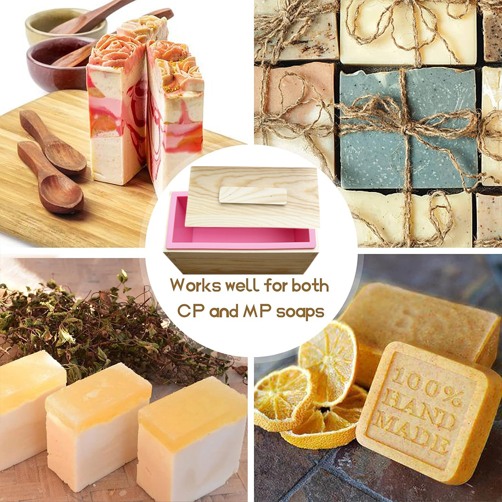 Rectangle Wooden Box Soap Mold - Soap Making Book avaliação e preço