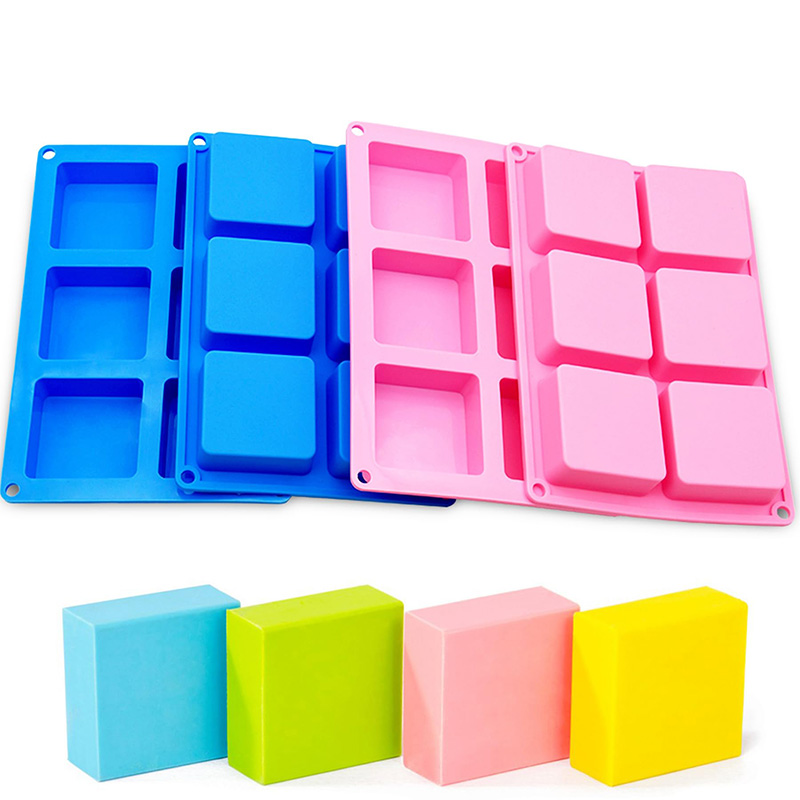 Square Soap Molds 6-Cavity Non - Soap Making Gloves avaliação e preço