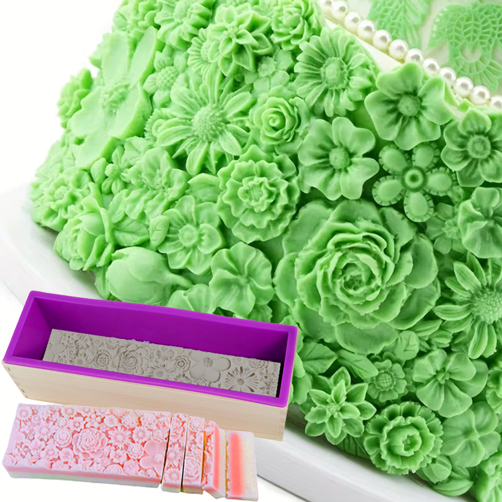 Silicone Wooden Box Soap Mold  - Soap Making Book avaliação e preço