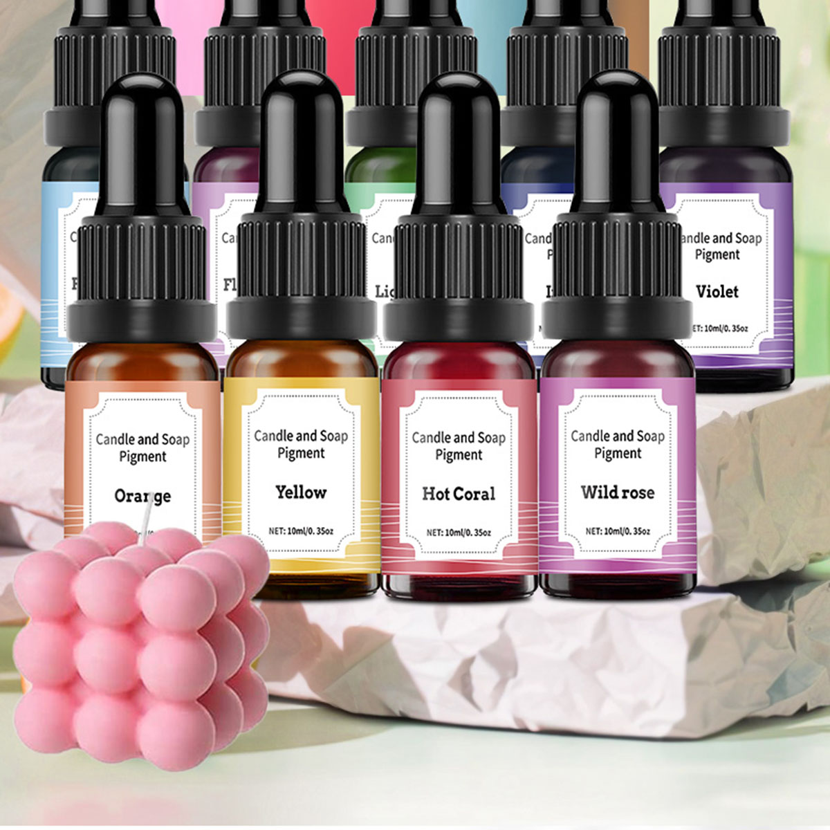 36colors 10ml Candle Dyes Pigm - Soap Making Liquid avaliação e preço