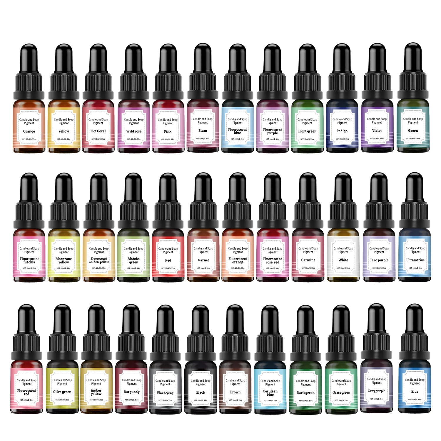 36colors 10ml Candle Dyes Pigm - Soap Making Liquid avaliação e preço