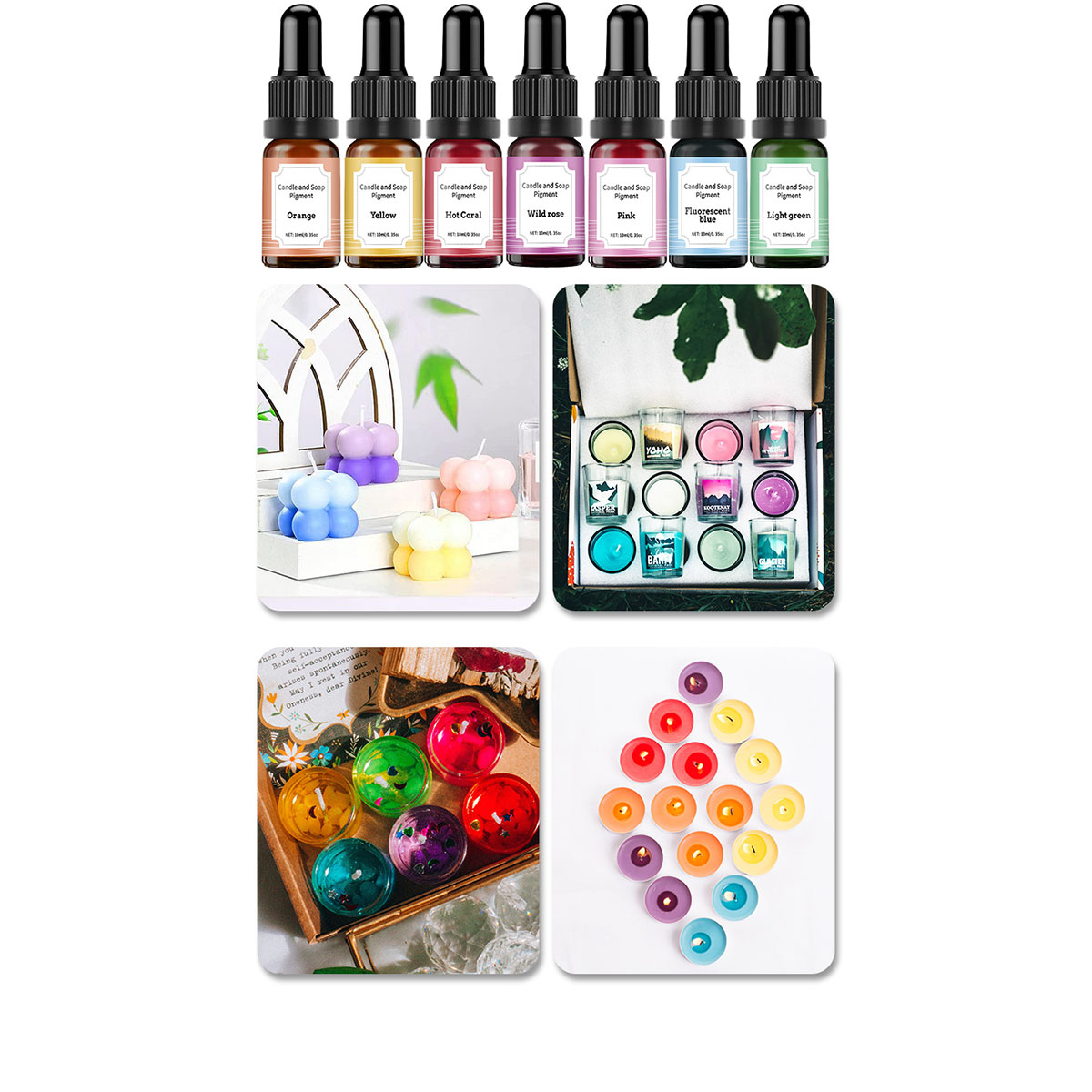 36colors 10ml Candle Dyes Pigm - Soap Making Liquid avaliação e preço