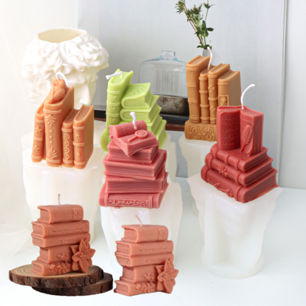 3D Books Silicone Candle Molds - Soap Making Book avaliação e preço