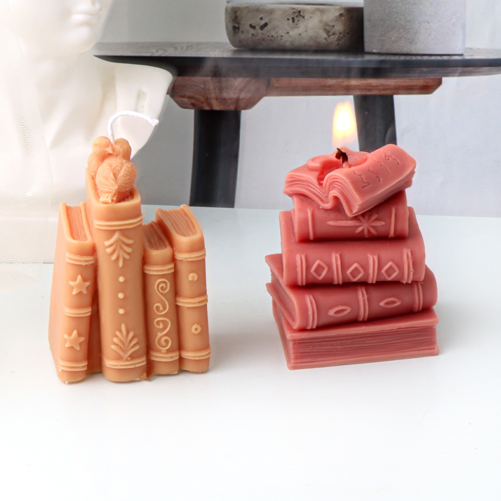 3D Books Silicone Candle Molds - Soap Making Book avaliação e preço