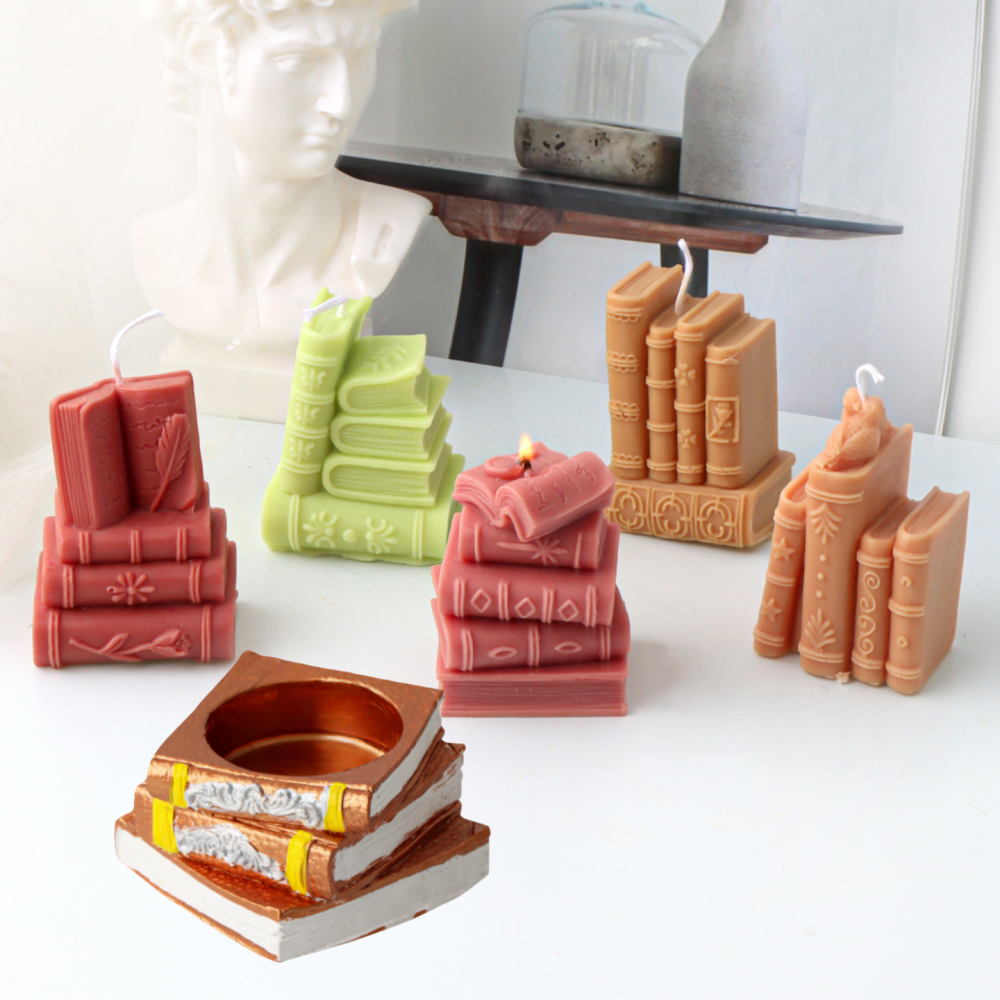 3D Books Silicone Candle Molds - Soap Making Book avaliação e preço