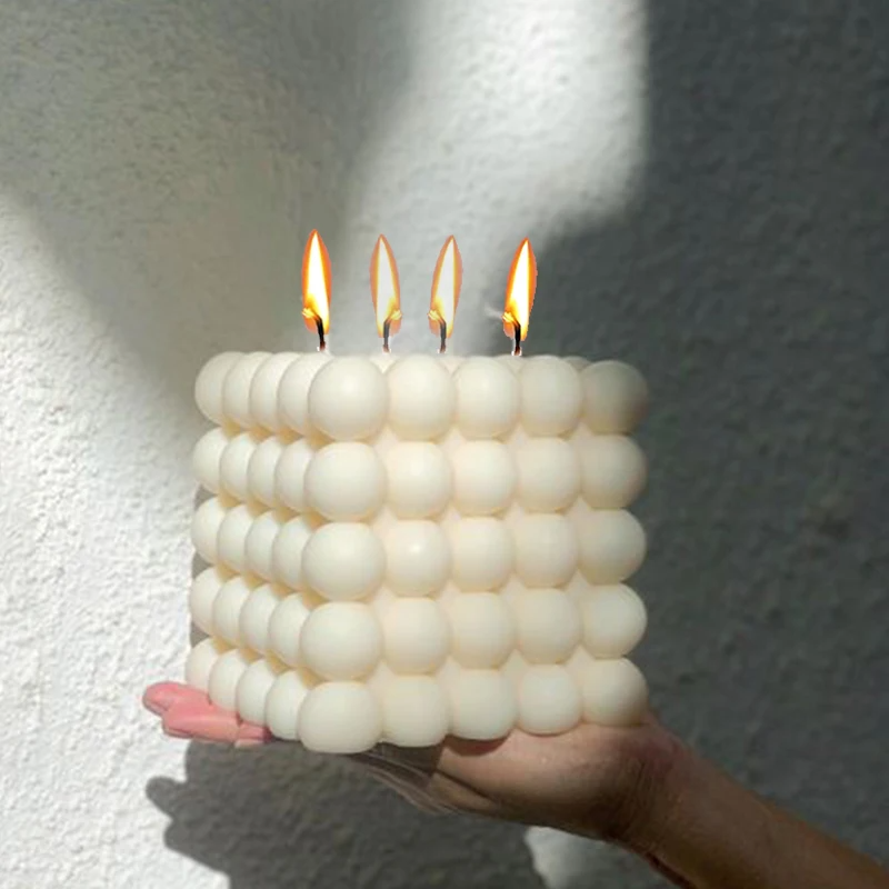 Large Bubble Cube Candles Sili - Soap Making Home avaliação e preço