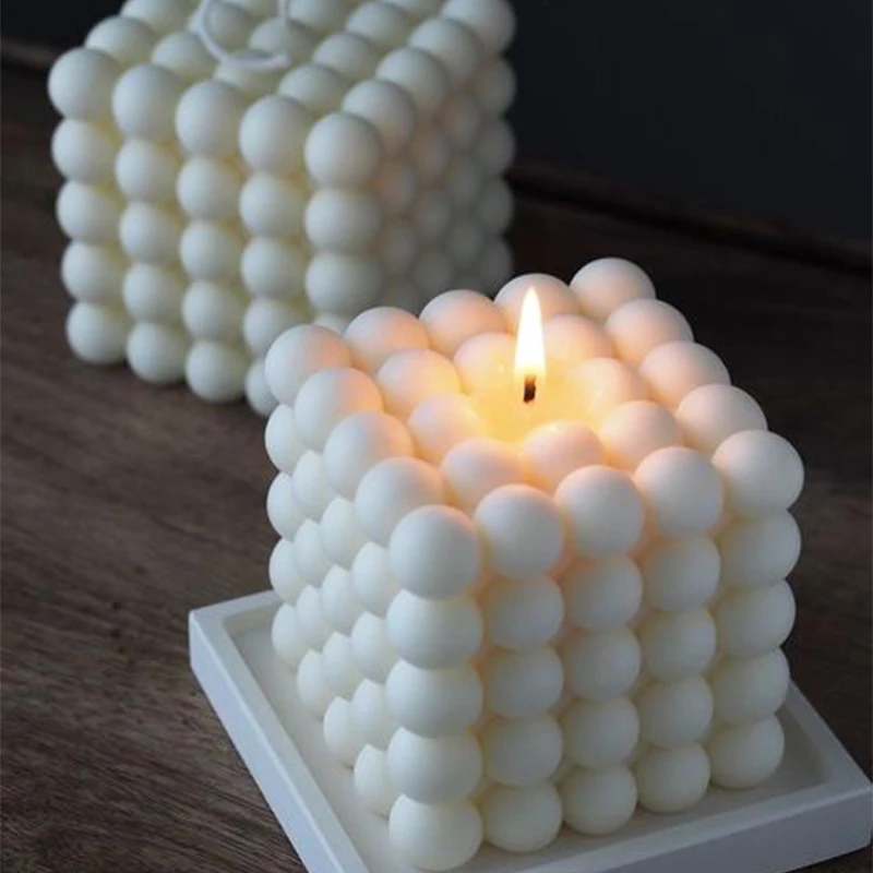 Large Bubble Cube Candles Sili - Soap Making Home avaliação e preço