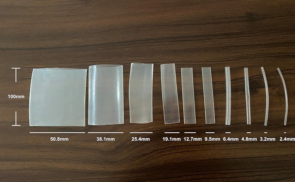 1Meter  Heat Shrink Tubing  Sh - Shrink Wrap Pvc avaliação e preço