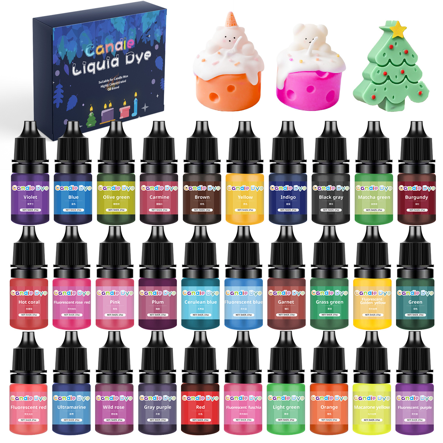 38 Color Candle Wax Pigment Co - Soap Making Liquid avaliação e preço