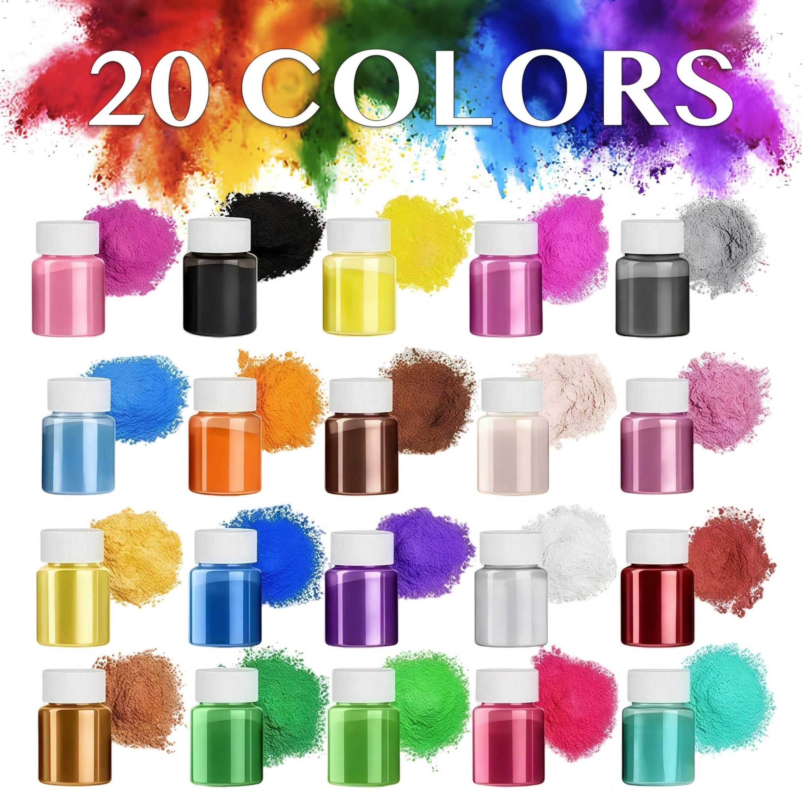 20 Colors, 20ml Pack, Epoxy Re - Soap Making Book avaliação e preço