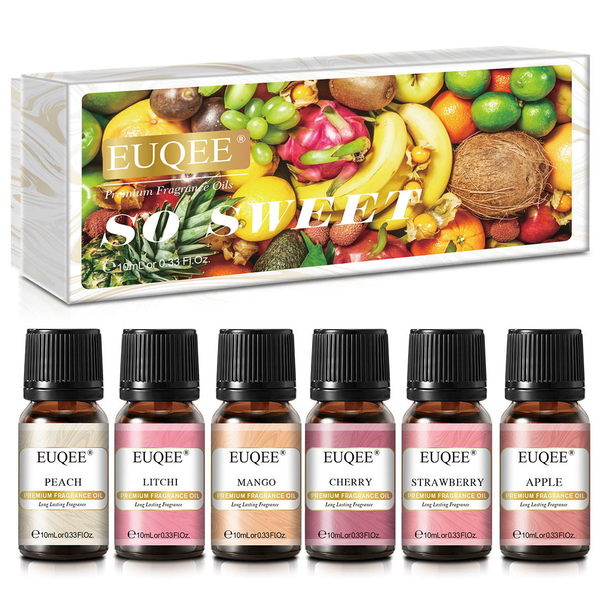 EUQEE 6pcs Fragrance Oils Set  - Soap Making Book avaliação e preço