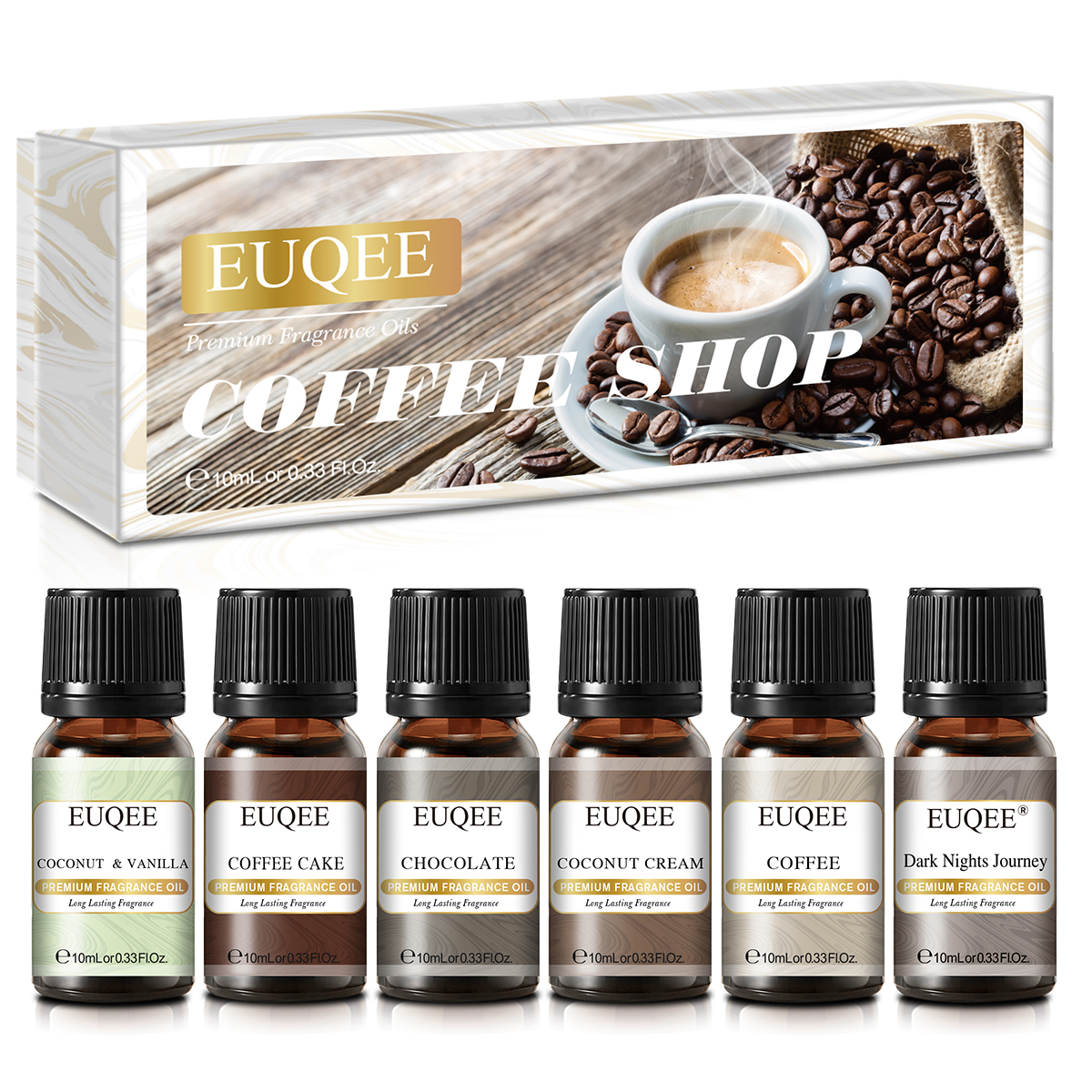 EUQEE 6pcs Fragrance Oils Set  - Soap Making Book avaliação e preço