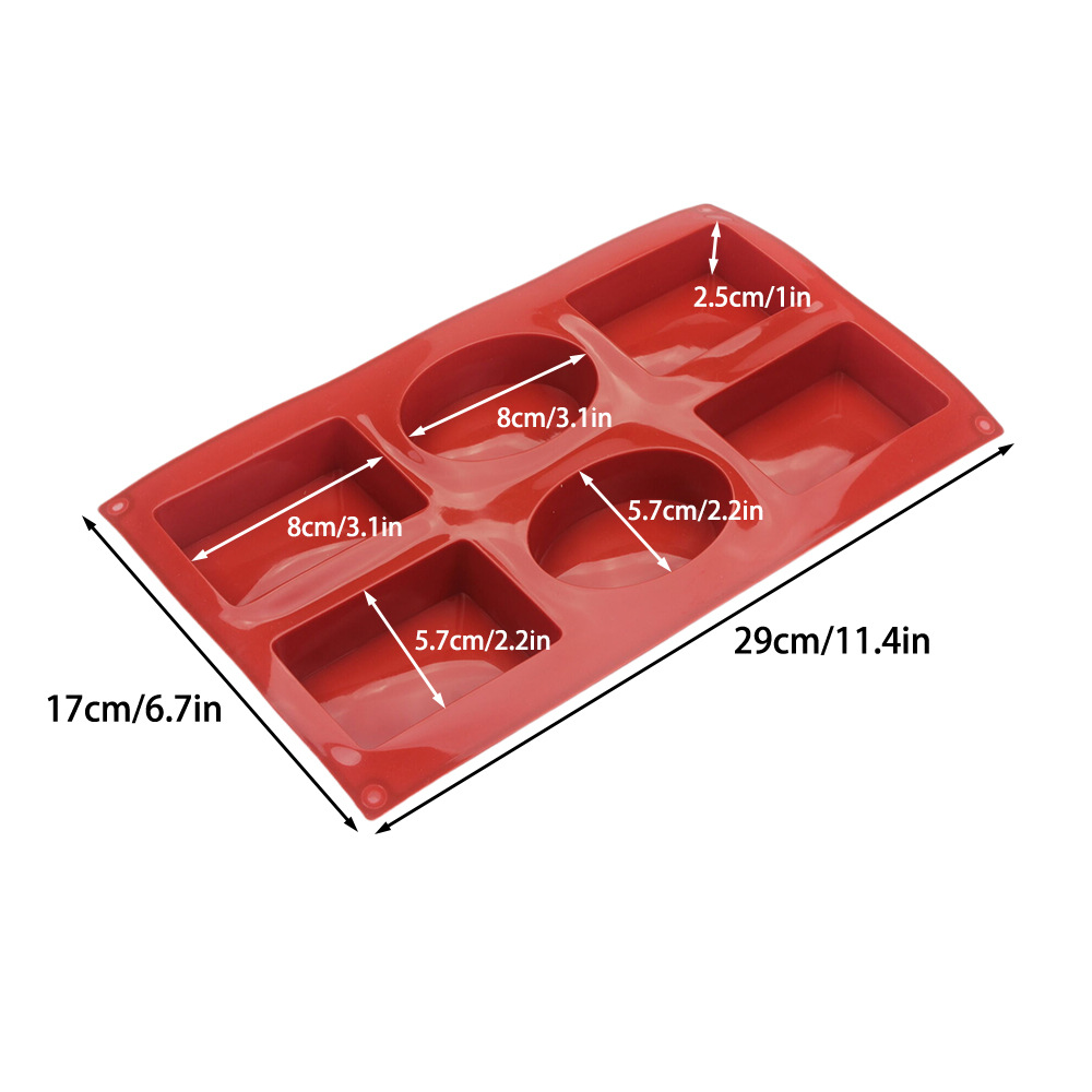 Silicone Rectangle Oval Combo  - Soap Making Gloves avaliação e preço