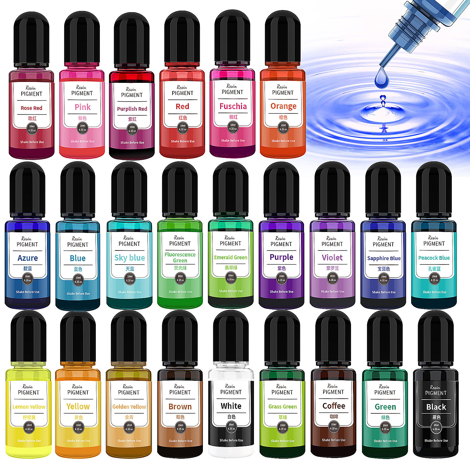 10ml/bottle Epoxy Resin Pigmen - Soap Making Liquid avaliação e preço