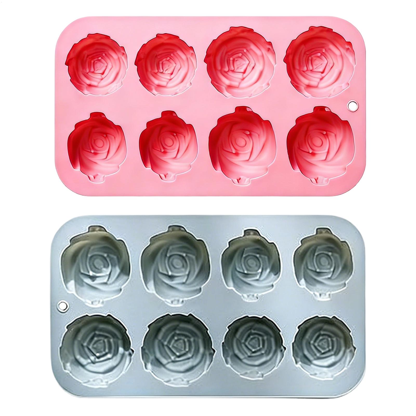 8 Holes Rose Flower Silicone M - Soap Making Home avaliação e preço