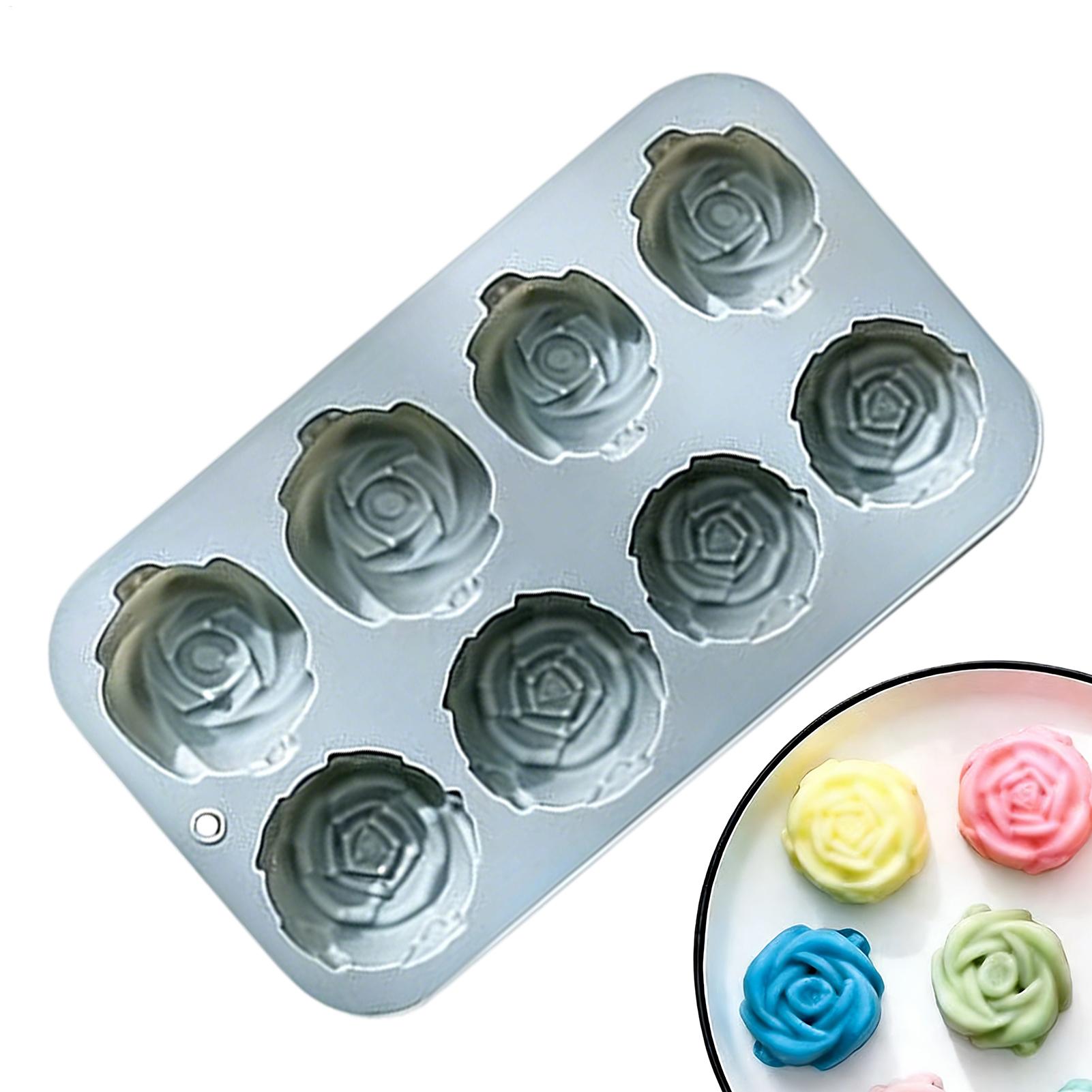 8 Holes Rose Flower Silicone M - Soap Making Home avaliação e preço