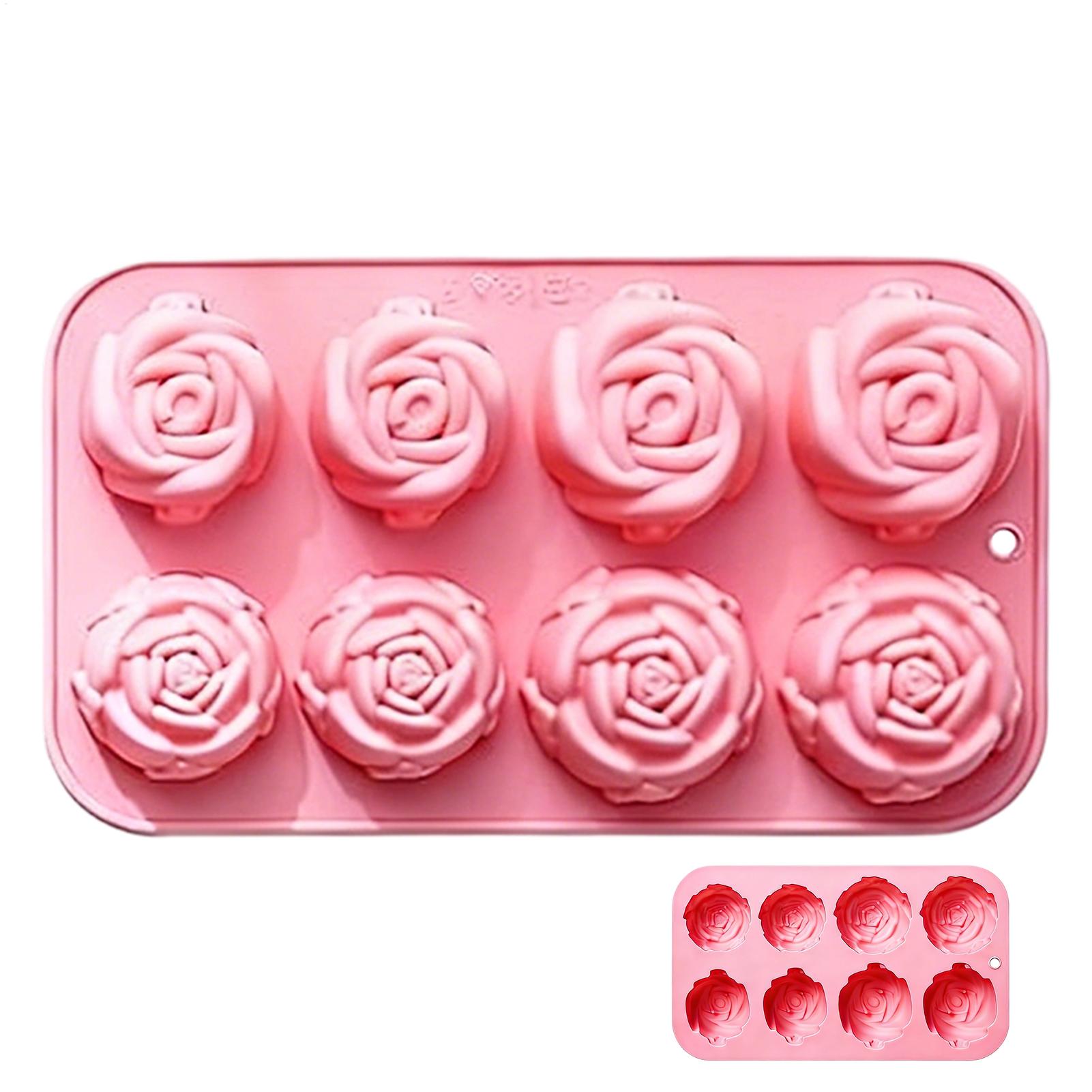 8 Holes Rose Flower Silicone M - Soap Making Home avaliação e preço