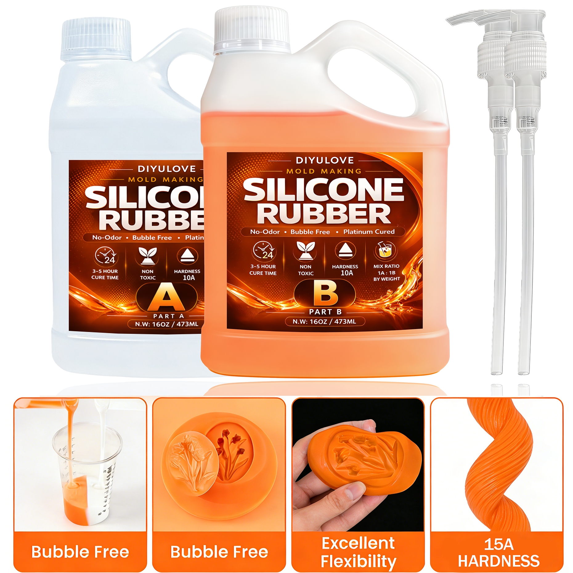 Liquid Silicone Rubber Kit,Hig - Soap Making Gloves avaliação e preço