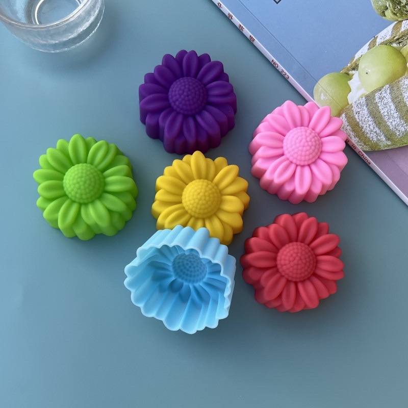 6 Pcs Set Non-Stick Flower Des - Soap Making Gloves avaliação e preço