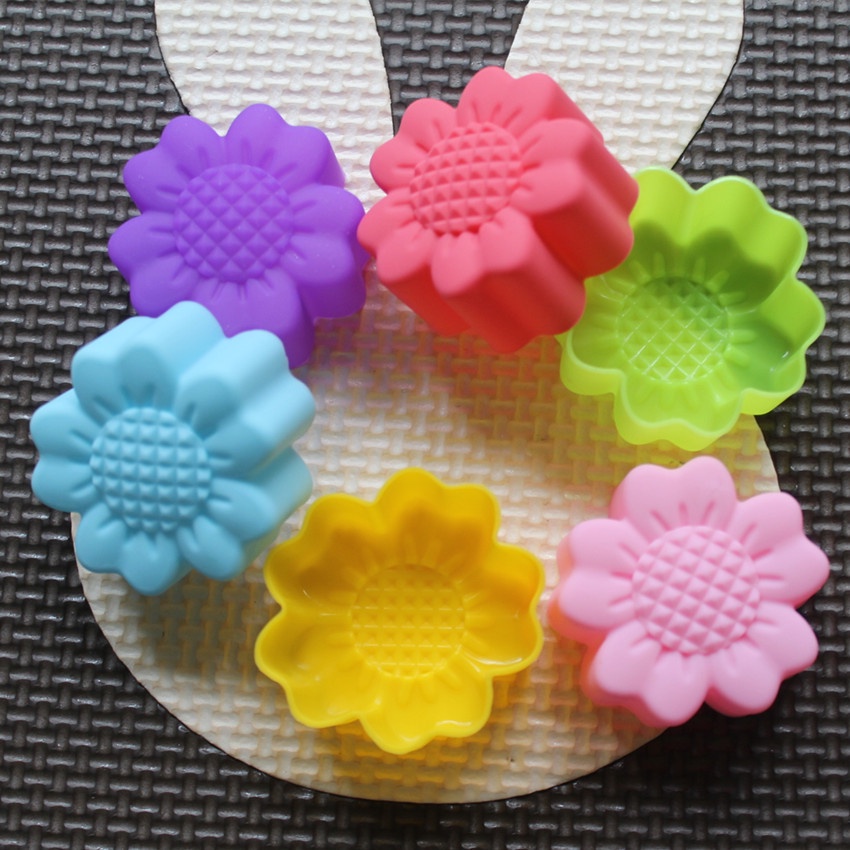 6 Pcs Set Non-Stick Flower Des - Soap Making Gloves avaliação e preço