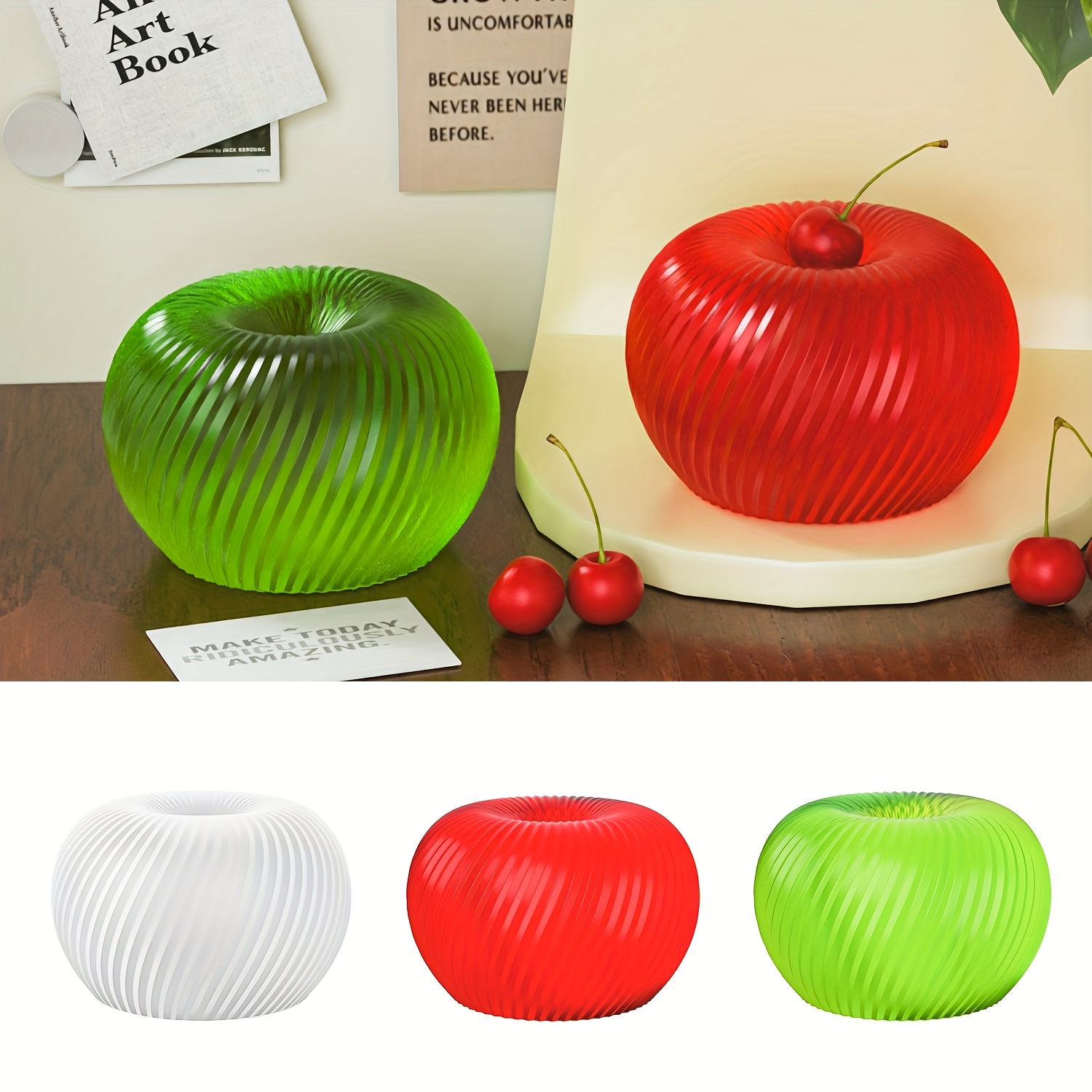 A trendy red apple silicone mo - Soap Making Gloves avaliação e preço