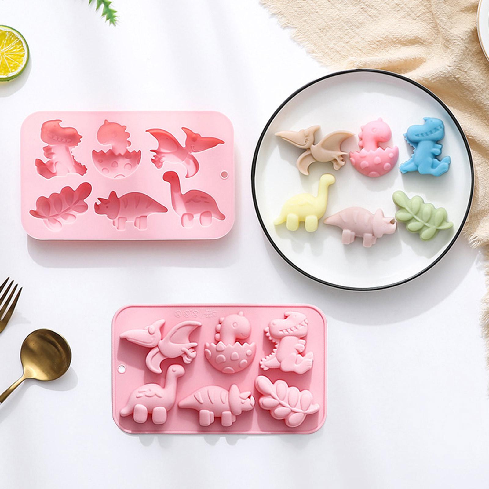 Silicone 6 Cavities Dinosaur J - Soap Making Gloves avaliação e preço