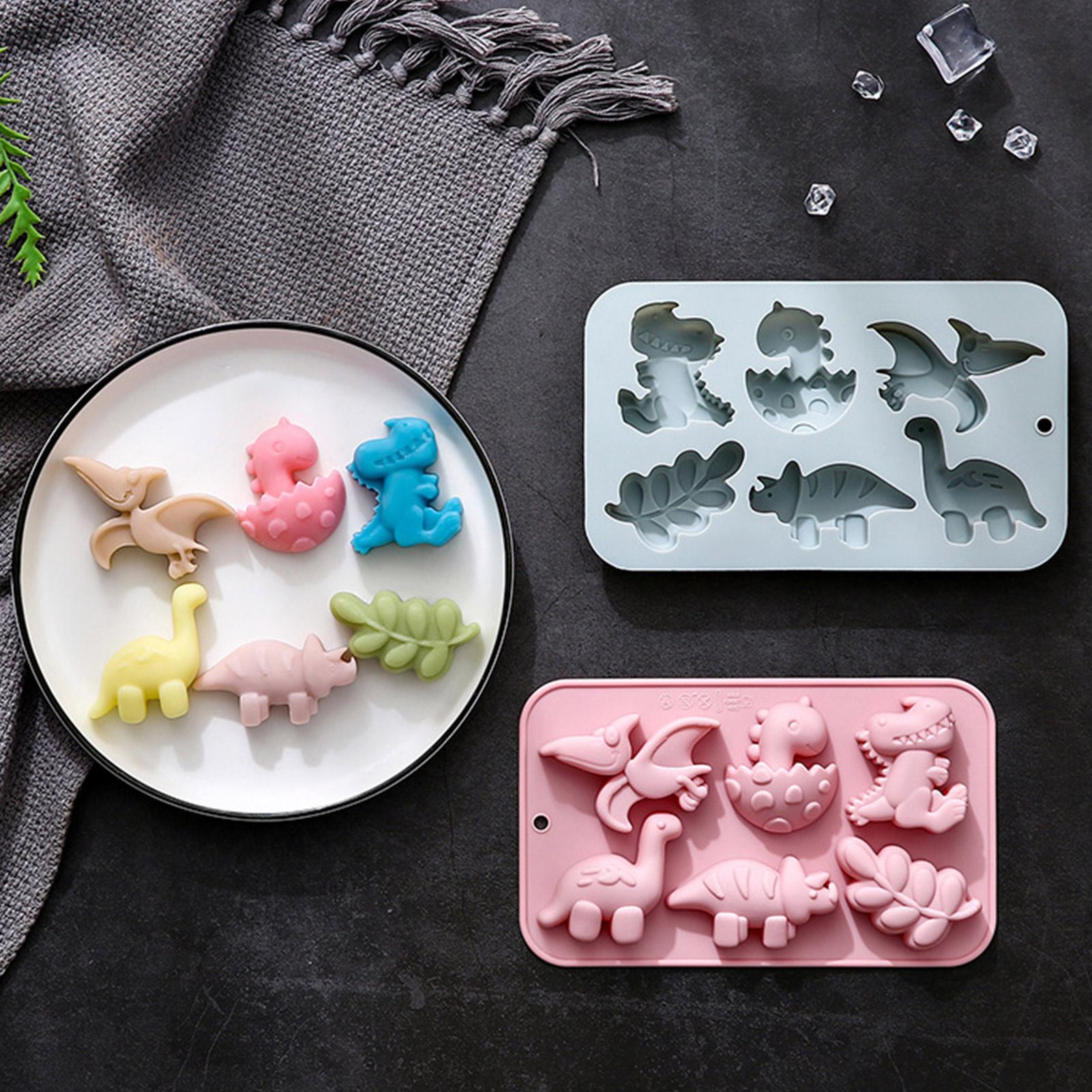 Silicone 6 Cavities Dinosaur J - Soap Making Gloves avaliação e preço