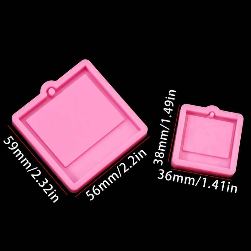Photo Frame Epoxy Resin Keycha - Soap Making Gloves avaliação e preço