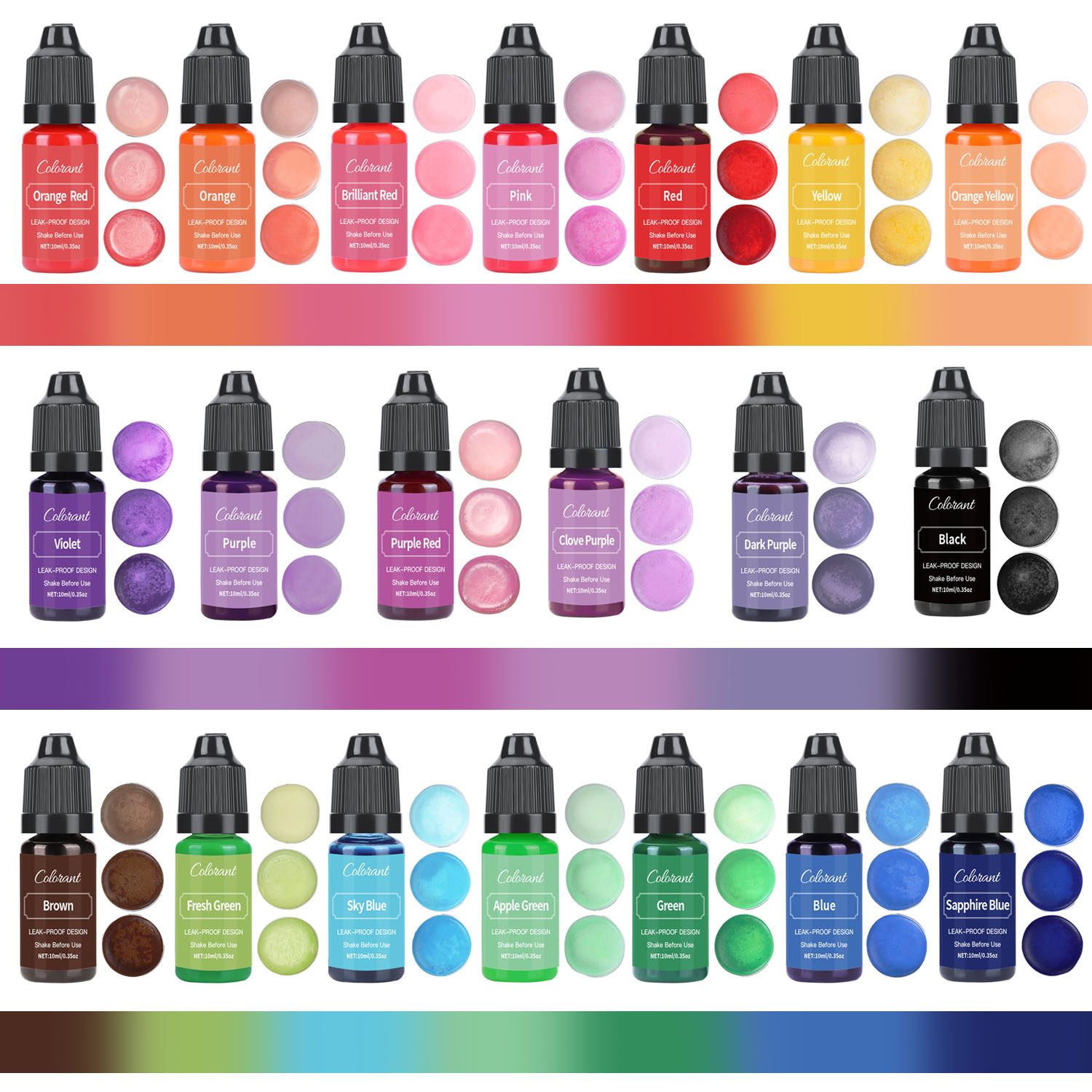 Candle Dyes Kit Liquid Coloran - Soap Making Liquid avaliação e preço