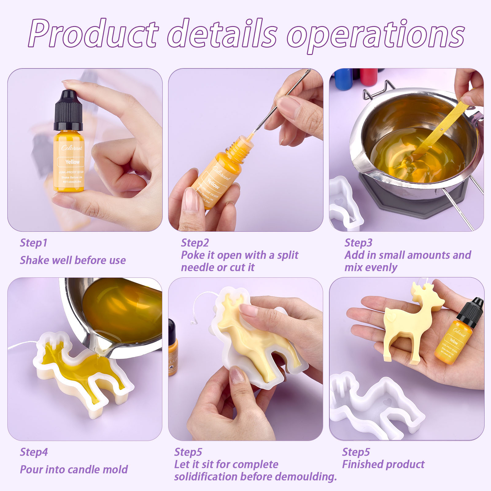 Candle Dyes Kit Liquid Coloran - Soap Making Liquid avaliação e preço