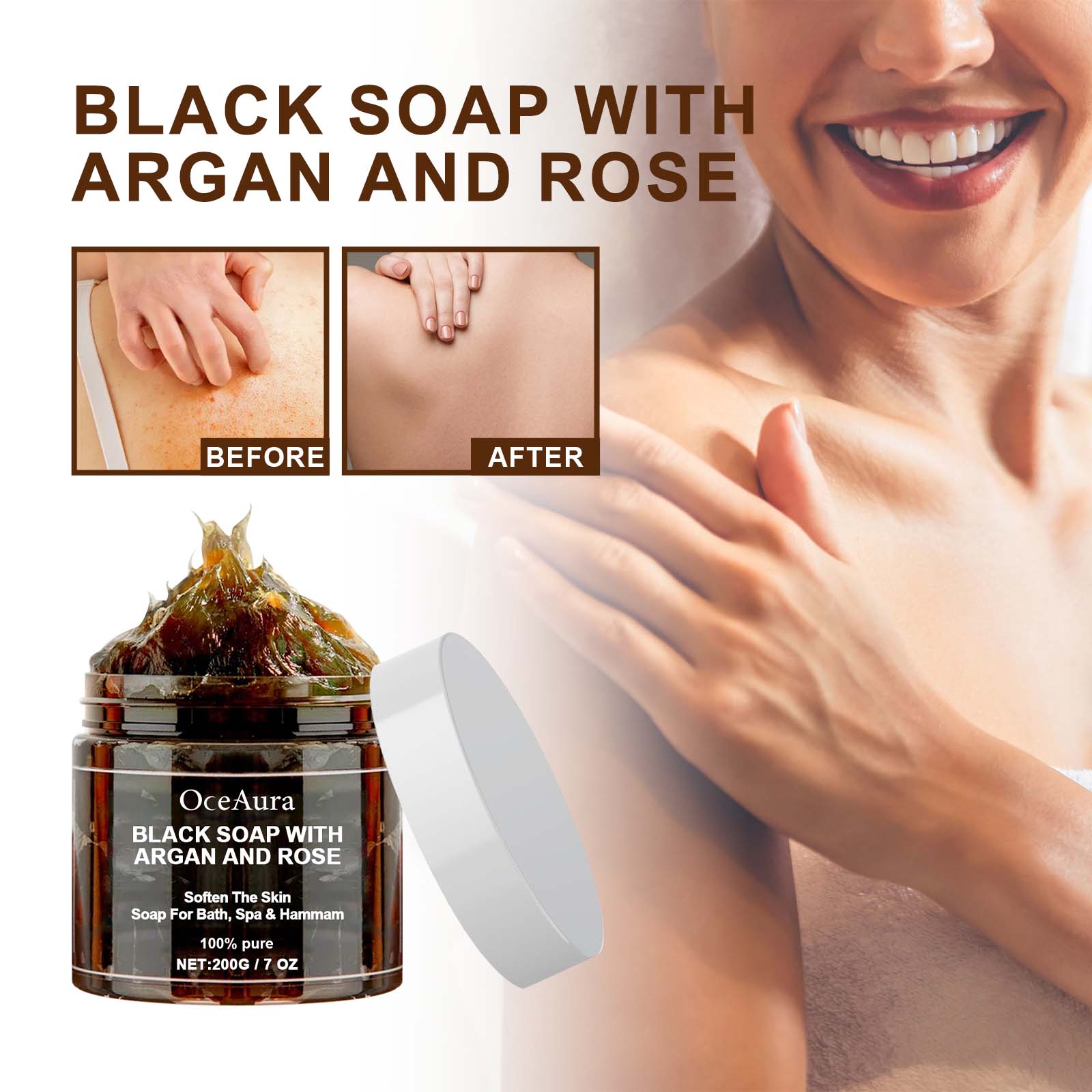 OCEAURA Black Soap With Argan  - Soap Making Fragrance Oil avaliação e preço