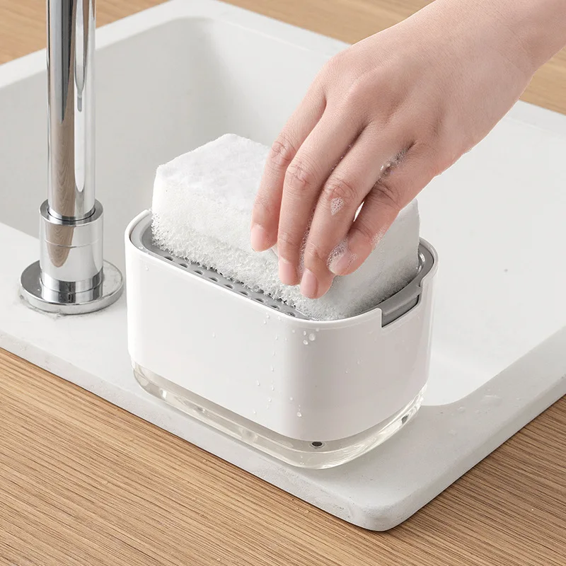 Soap Dispenser With Sponge Hol - Soap Making Liquid avaliação e preço