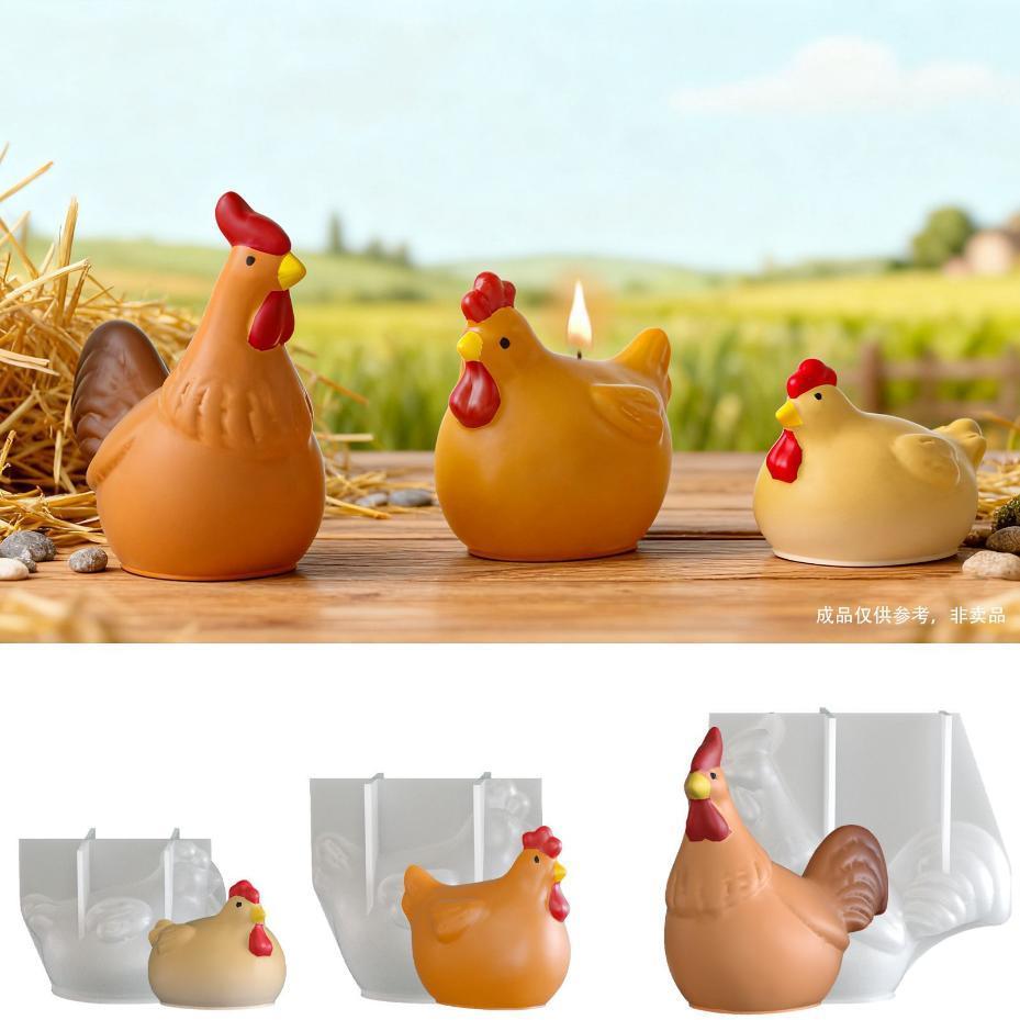 3D Chicken Candle Silicone Mol - Soap Making Home avaliação e preço